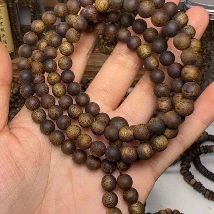 沉香沉香碎屑奇楠06圆珠13克多样性