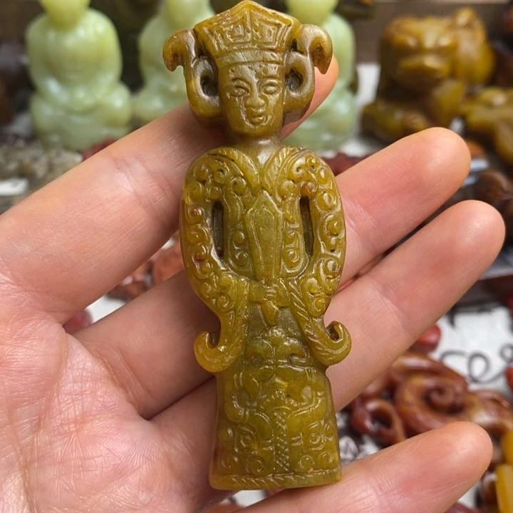 未镶嵌蛇纹石玉颈饰131