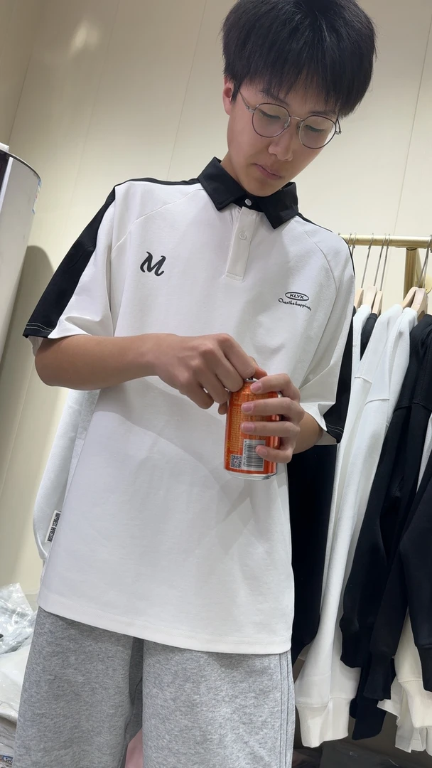 青少年潮牌polo领新款短袖