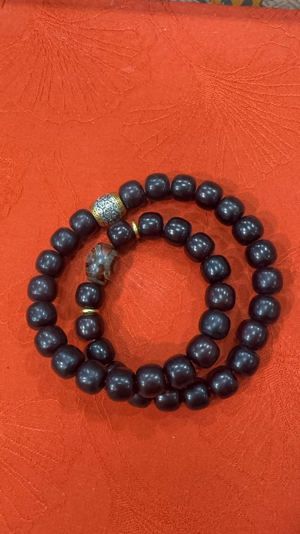 溏心老料老型桶珠佛珠盘串