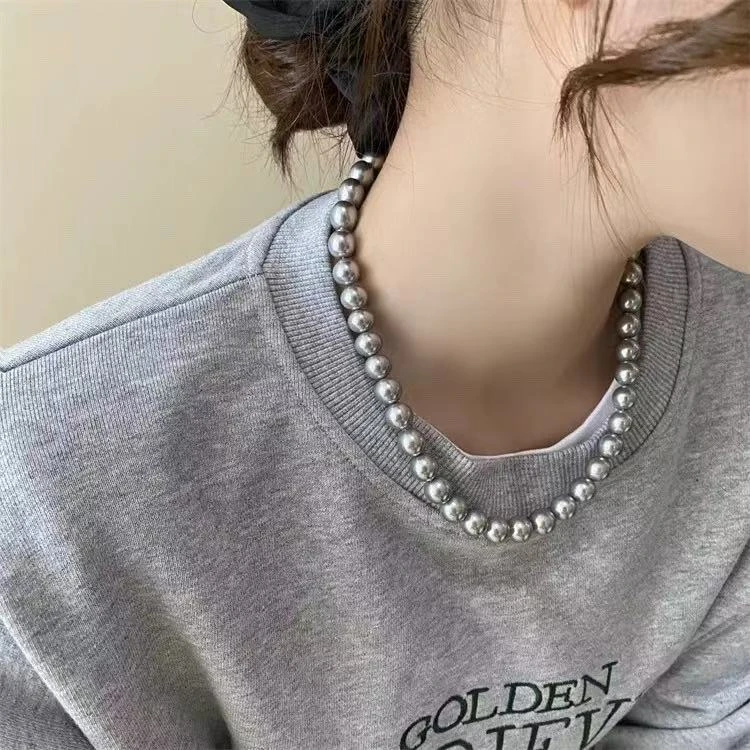 钨合金项链 白色百搭法式简约仙女项链 x294气质时尚