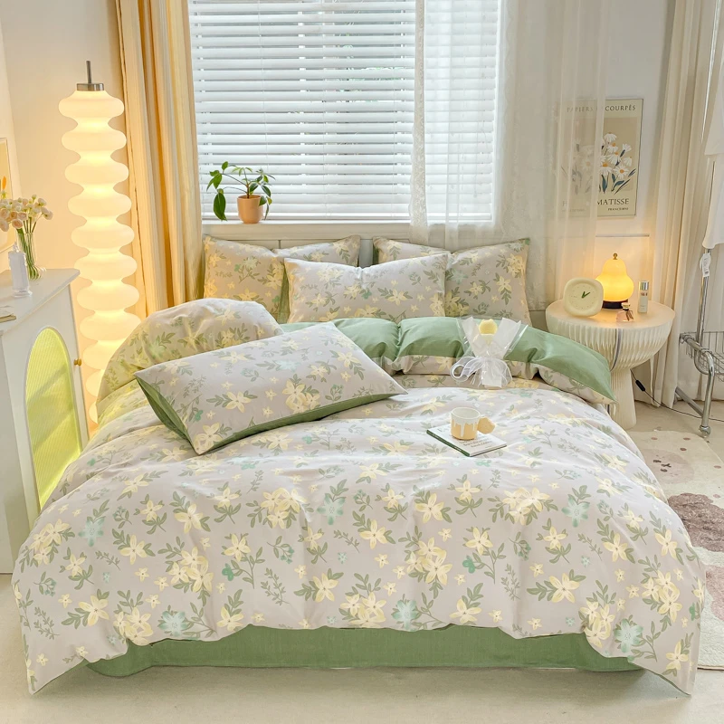 【全棉印花系列四件套 厂家直销】2025新款AB版喷气12868全棉印花系