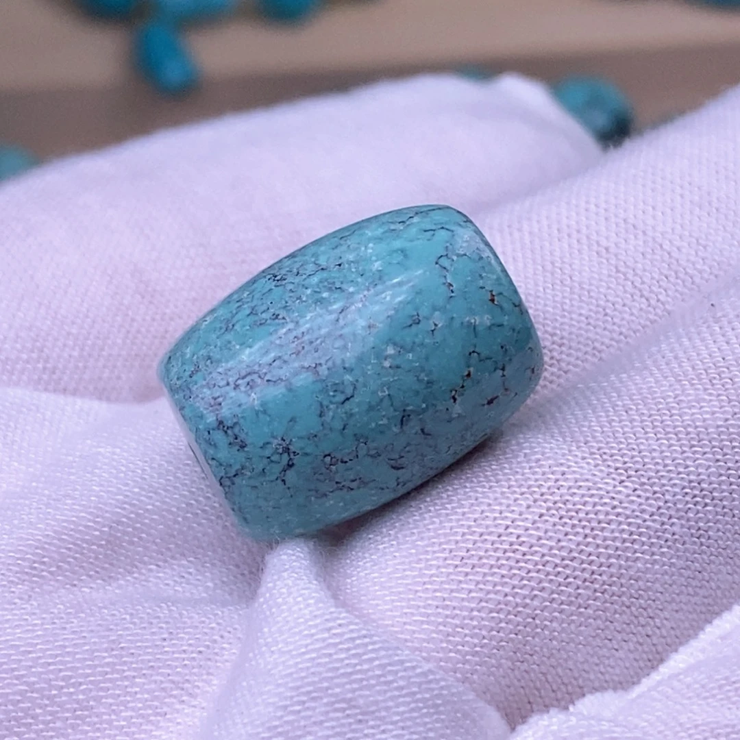 未镶嵌绿松石珠宝奇石15.2mm