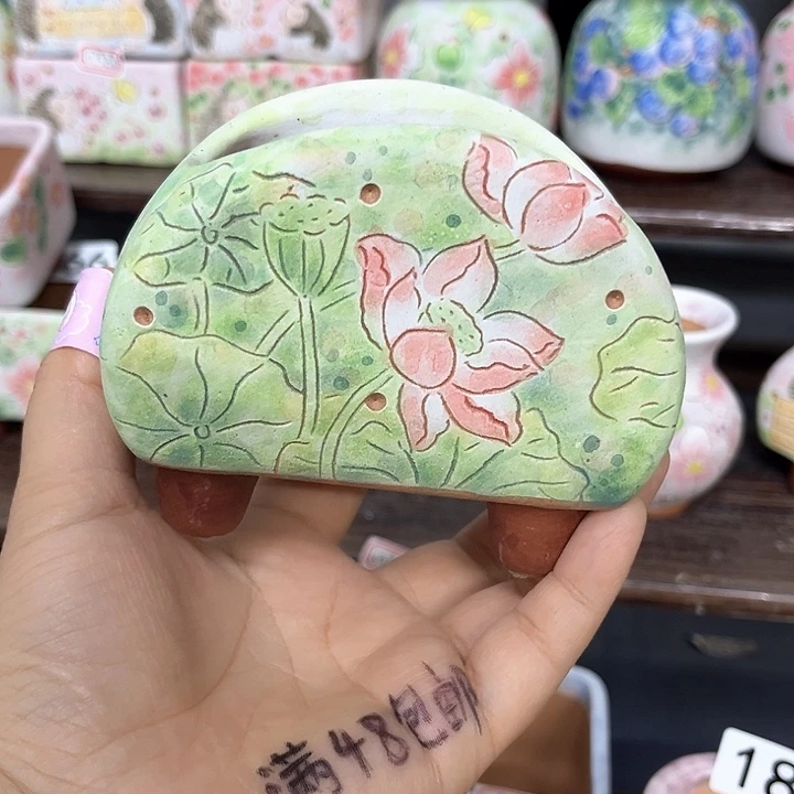 h***i手工制作多肉花盆