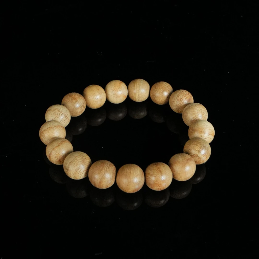 B4158 菲律宾莱特土沉熟结老料沉香手串 1.38cm 9.2g