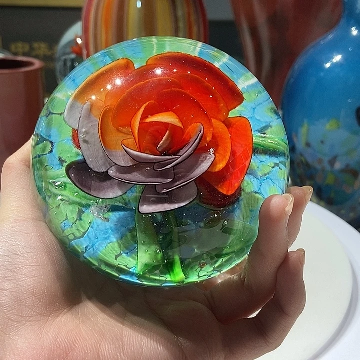 琉璃纯手工琉璃花球