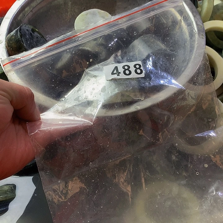 蛇纹石玉原未镶嵌顾*安