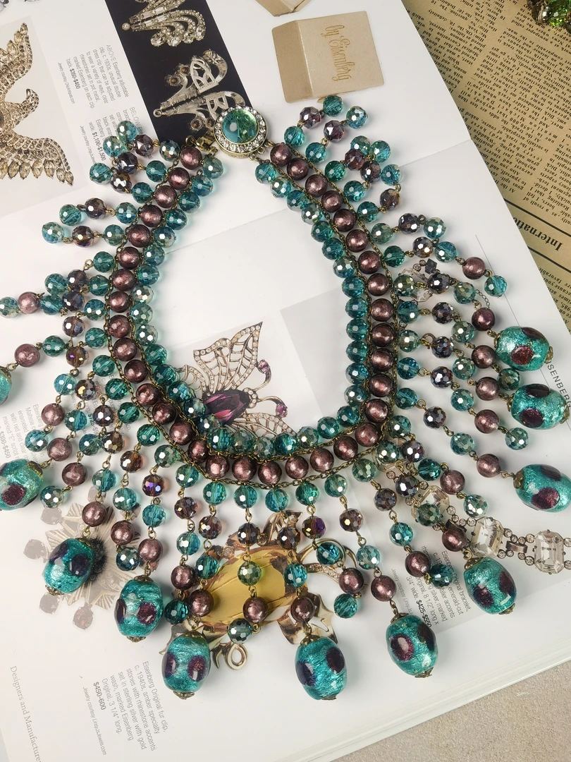 复古宫廷风琉璃项链1288