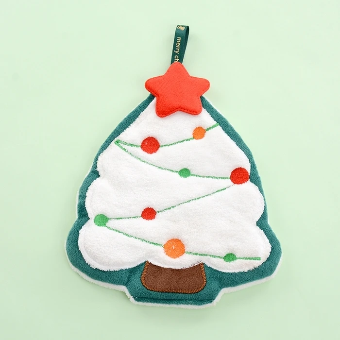 新款珊瑚绒卡通可挂式加厚吸水不掉毛可爱小毛