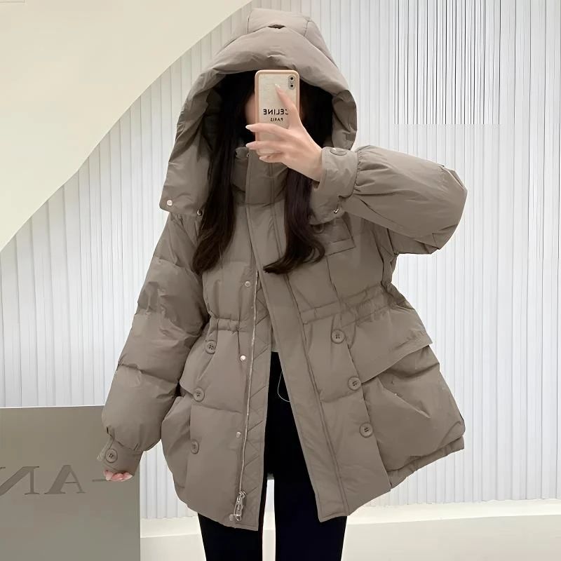 冬季新款显瘦宽松百搭羽绒服24006