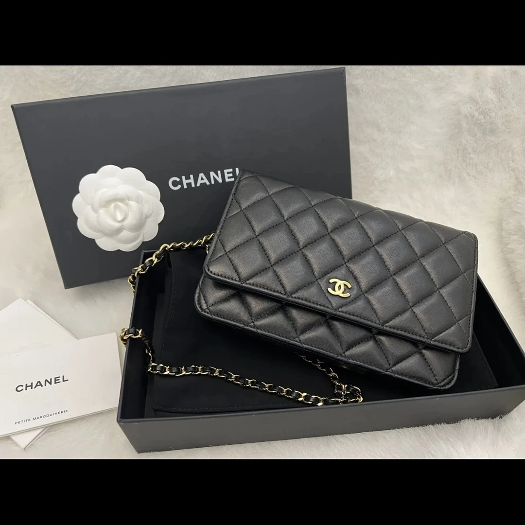 95新 Chanel/香奈儿 Chanel 黑金woc 25080064-04