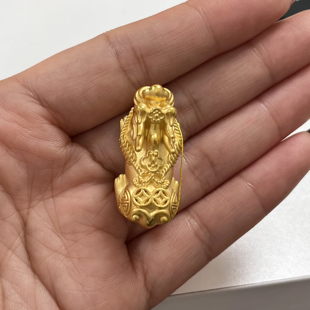 足金如意钱币貔貅手串