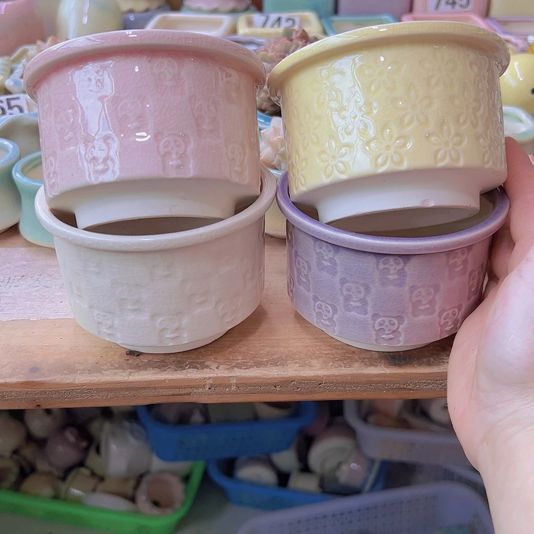 陶瓷花盆当场满12包邮