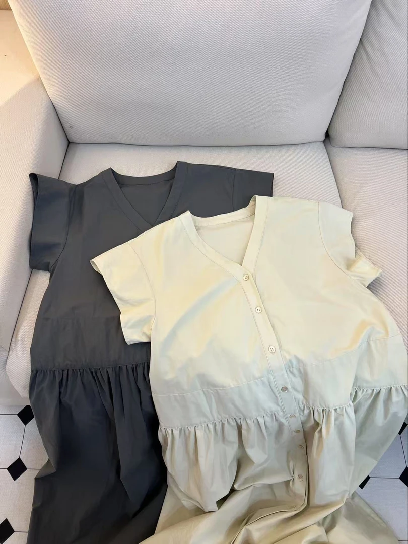 穿搭灵感~韩代飞袖洋气连衣裙 夏