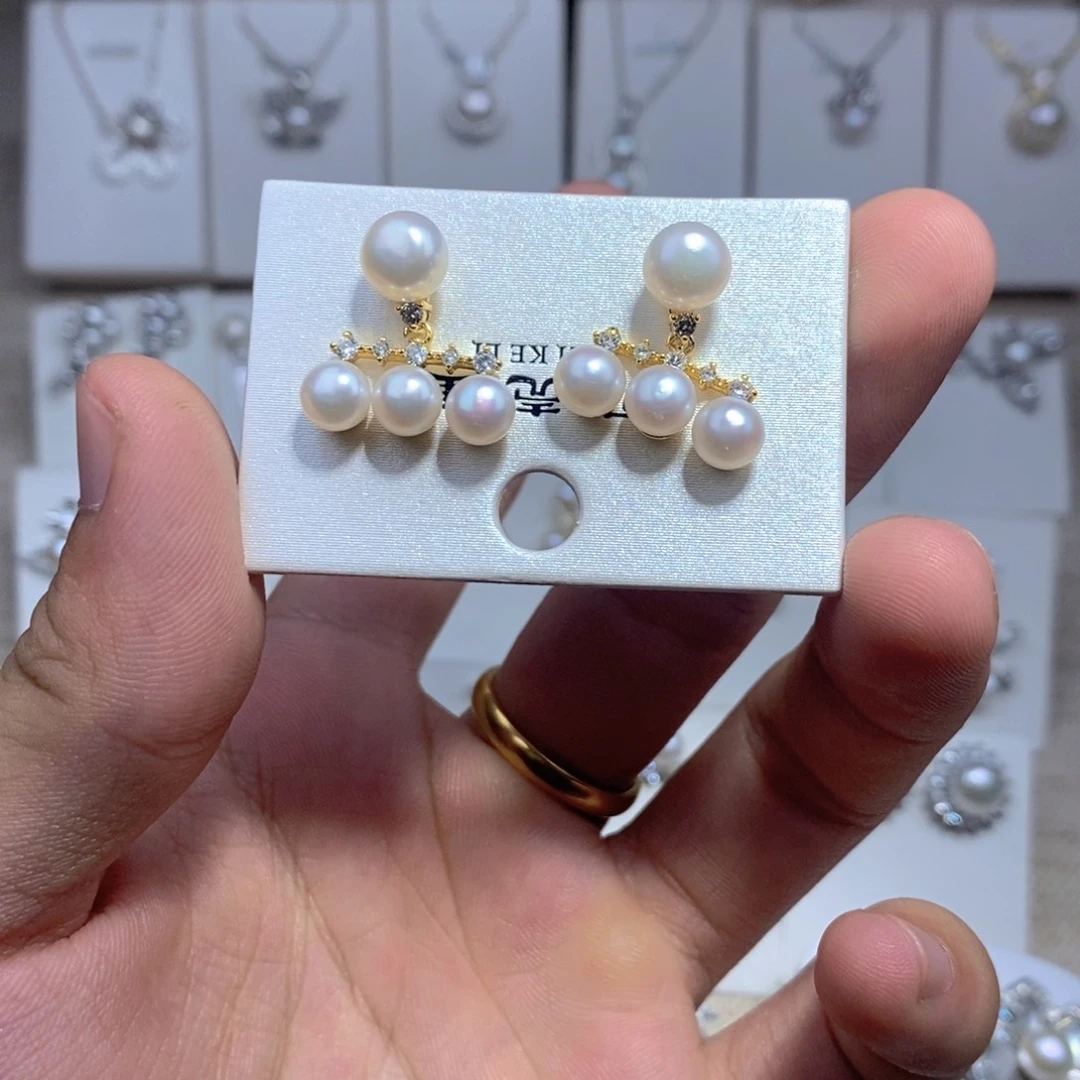 未镶嵌耳饰淡水珍珠