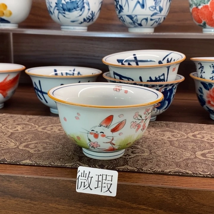 釉下老陶泥手工绘制