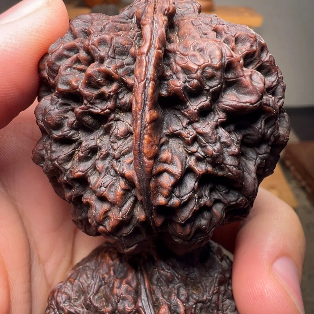 吊坠文玩核桃老滚龙纹45mm