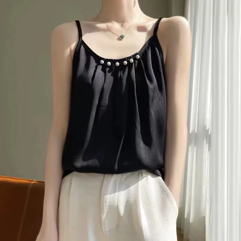 吊带复古宽松女士背心显瘦百搭性感风外穿