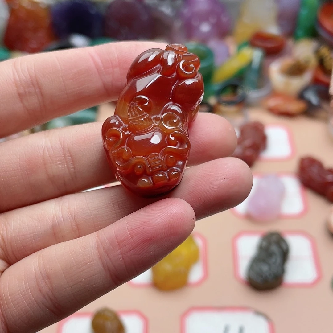 玛瑙/玉髓颈饰合金用****莲