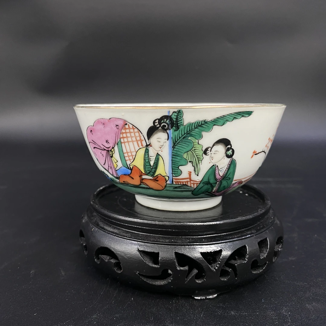 荣丰/民国芭蕉二乔图碗