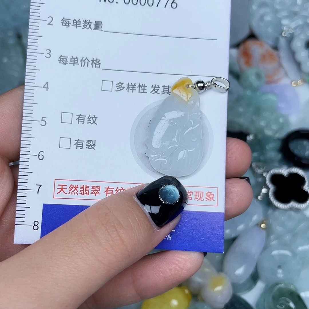 翡翠未镶嵌颈饰776
