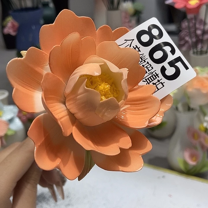 陶瓷纯手工捏花设计