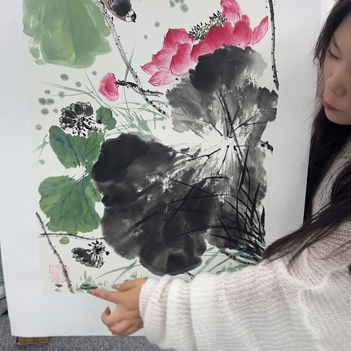 国画国画作品纯手工