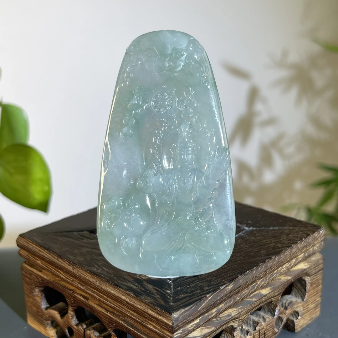 JXW08-110 天然翡翠缅甸A货 虚空藏