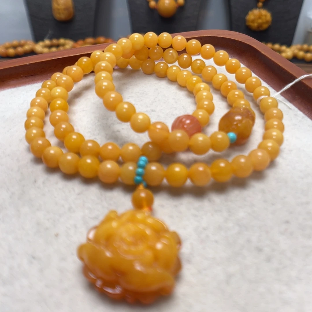 蜜蜡未镶嵌手串蜜蜡