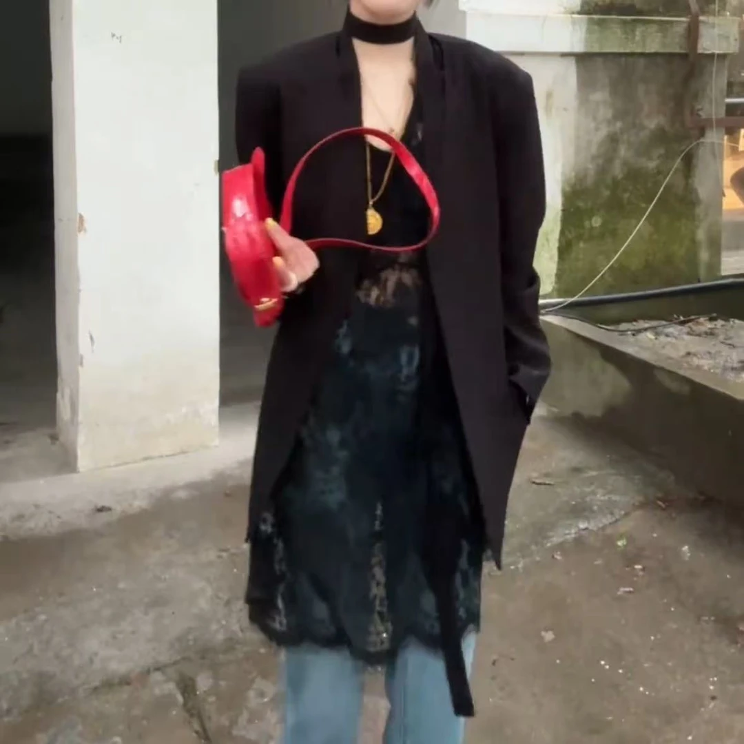 2025春季新款时尚显瘦气质女士网红洋气两件套百搭款D7581