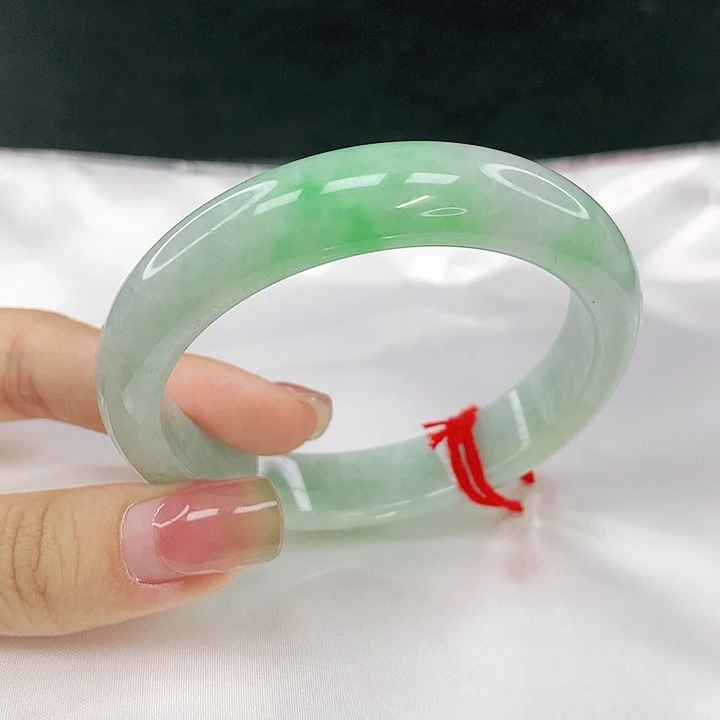 翡翠未镶嵌手镯圈54.5，18076