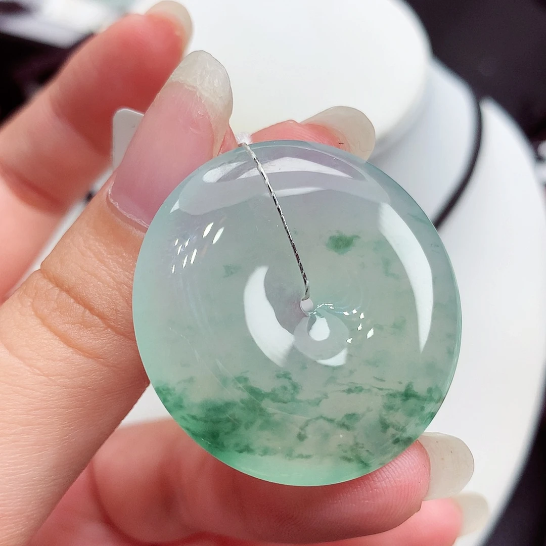 翡翠未镶嵌颈饰翡翠108，34.5/5.7