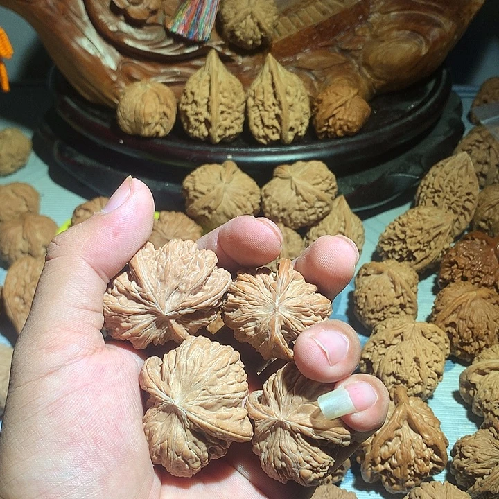 邢***猪把件文玩核桃磨盘