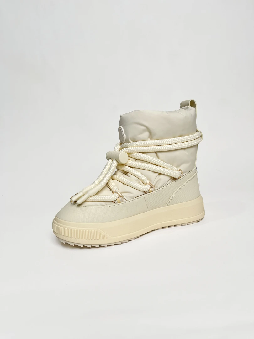 防水羽绒靴女冬天滑雪运动靴防滑厚底增高雪地靴