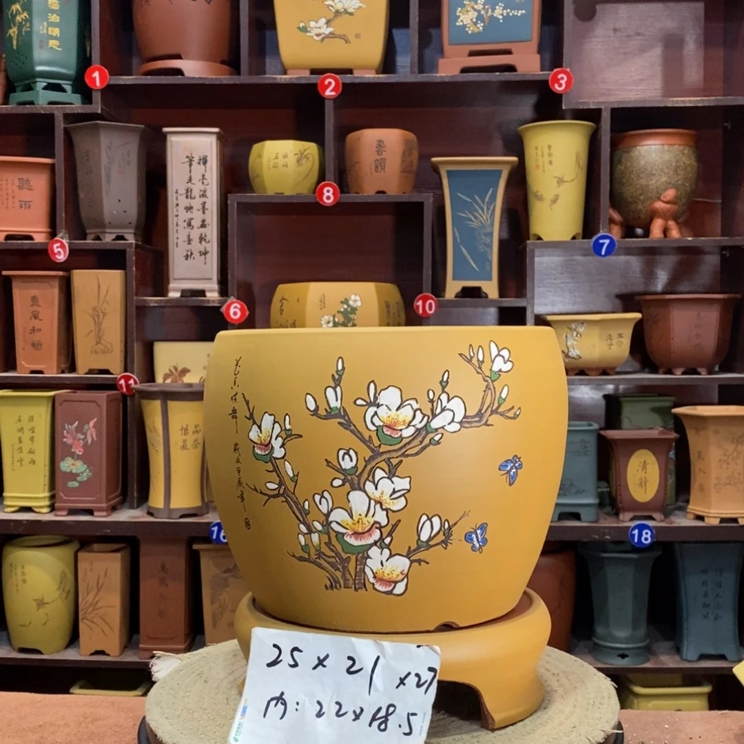 紫砂花盆紫砂花盆