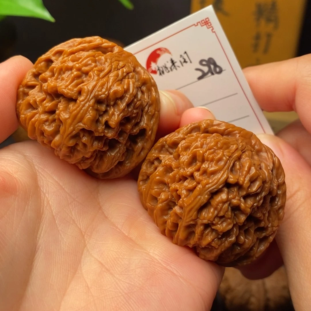 把件文玩核桃南***意43全品手工打底南疆石
