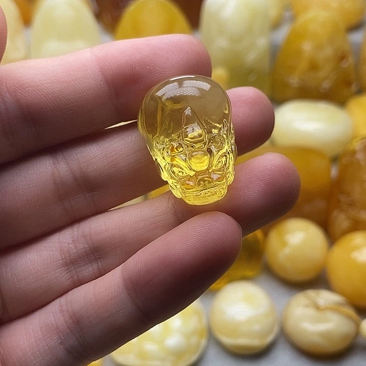 琥珀颈饰未镶嵌琥珀蜜蜡吊坠