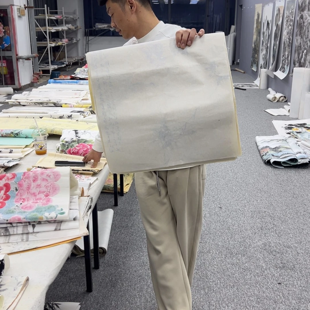 国画纯手工制作的