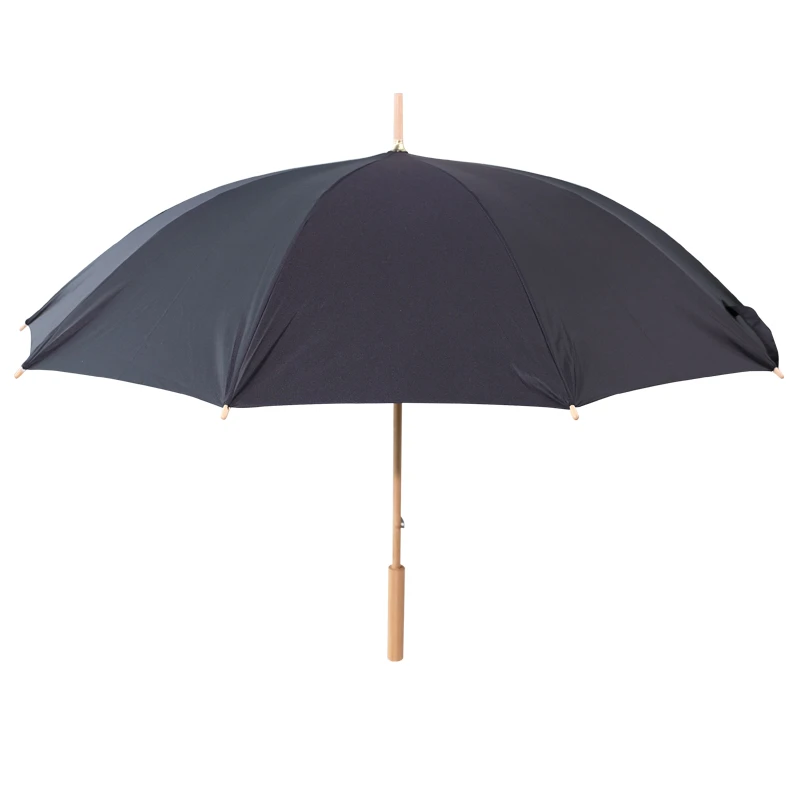 竹语2025新款新国潮纯色手推晴雨两用长柄直杆雨伞学生圆伞小清新