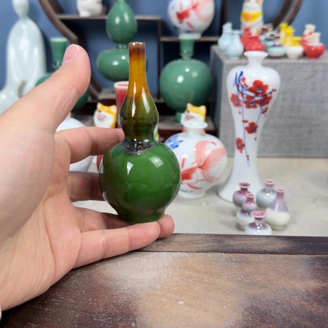 陶瓷手工小花器摆件