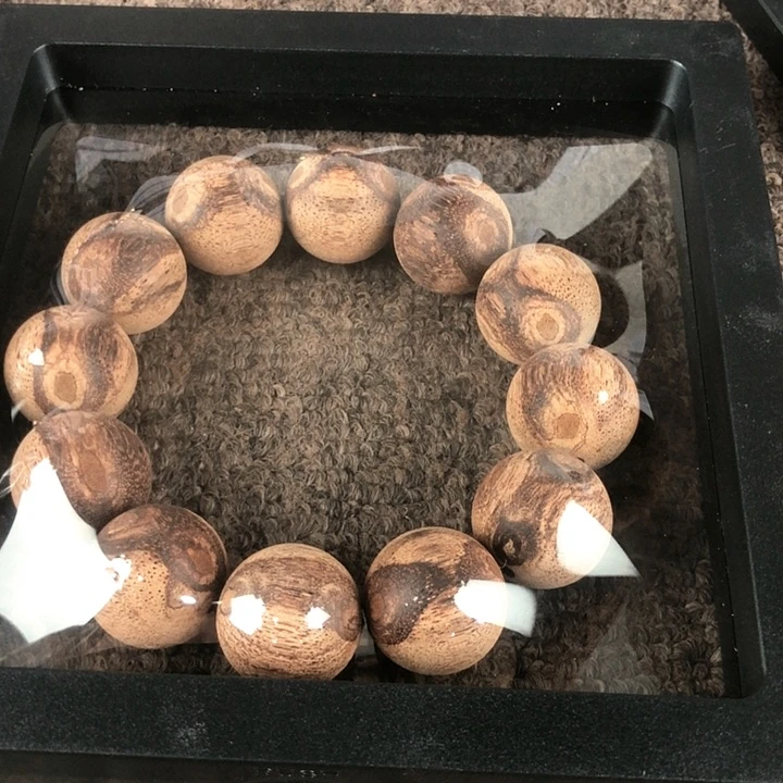 降真香手串/手链2.0白棋咪咪眼对眼