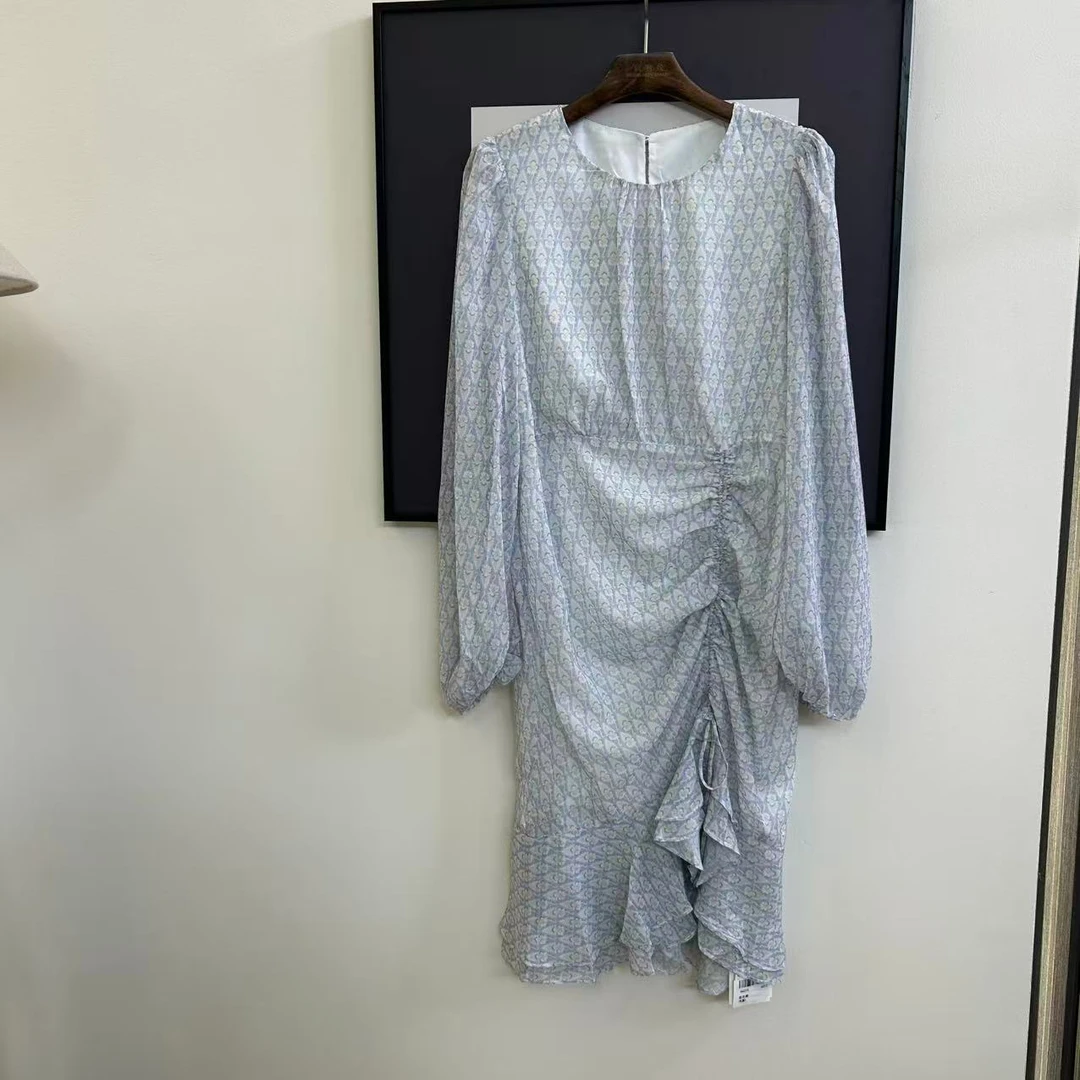 韩系复古通勤建议时尚气质百搭连衣裙H6273