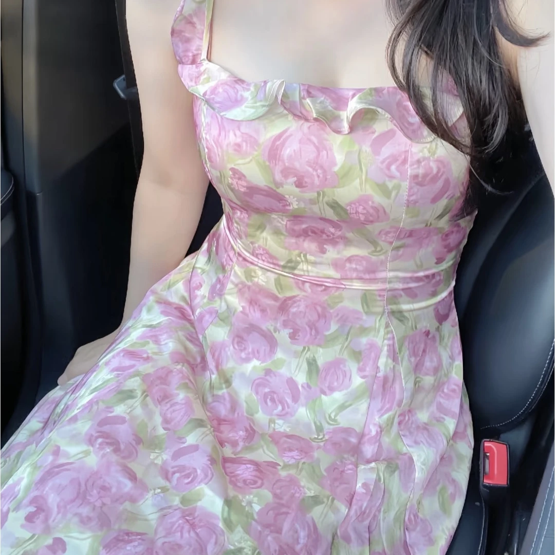 2025春夏新款韩款气质甜美连衣裙