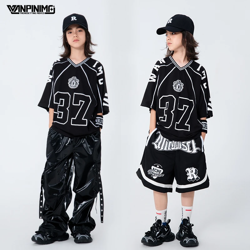 顽皮尼莫童装少儿hiphop街舞儿童潮服套装宽松嘻哈男童炸街演出服
