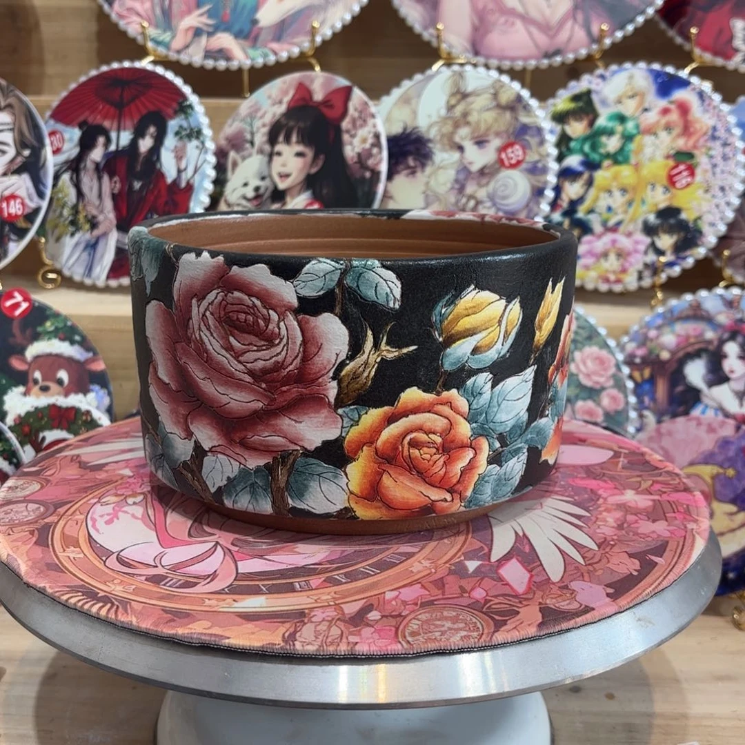 景德镇手绘花盆陶瓷17/12