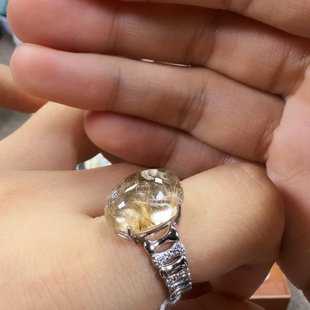 ****️戒指水晶银S925镶嵌