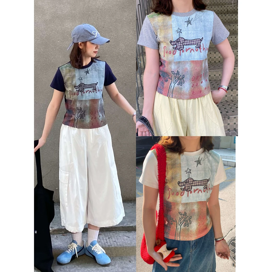 153心头爱腊肠狗小短袖