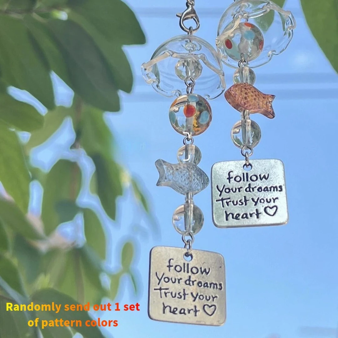 【甜星】金鱼风铃手机链挂件ins风卡通可爱装饰品钥匙扣挂饰用品