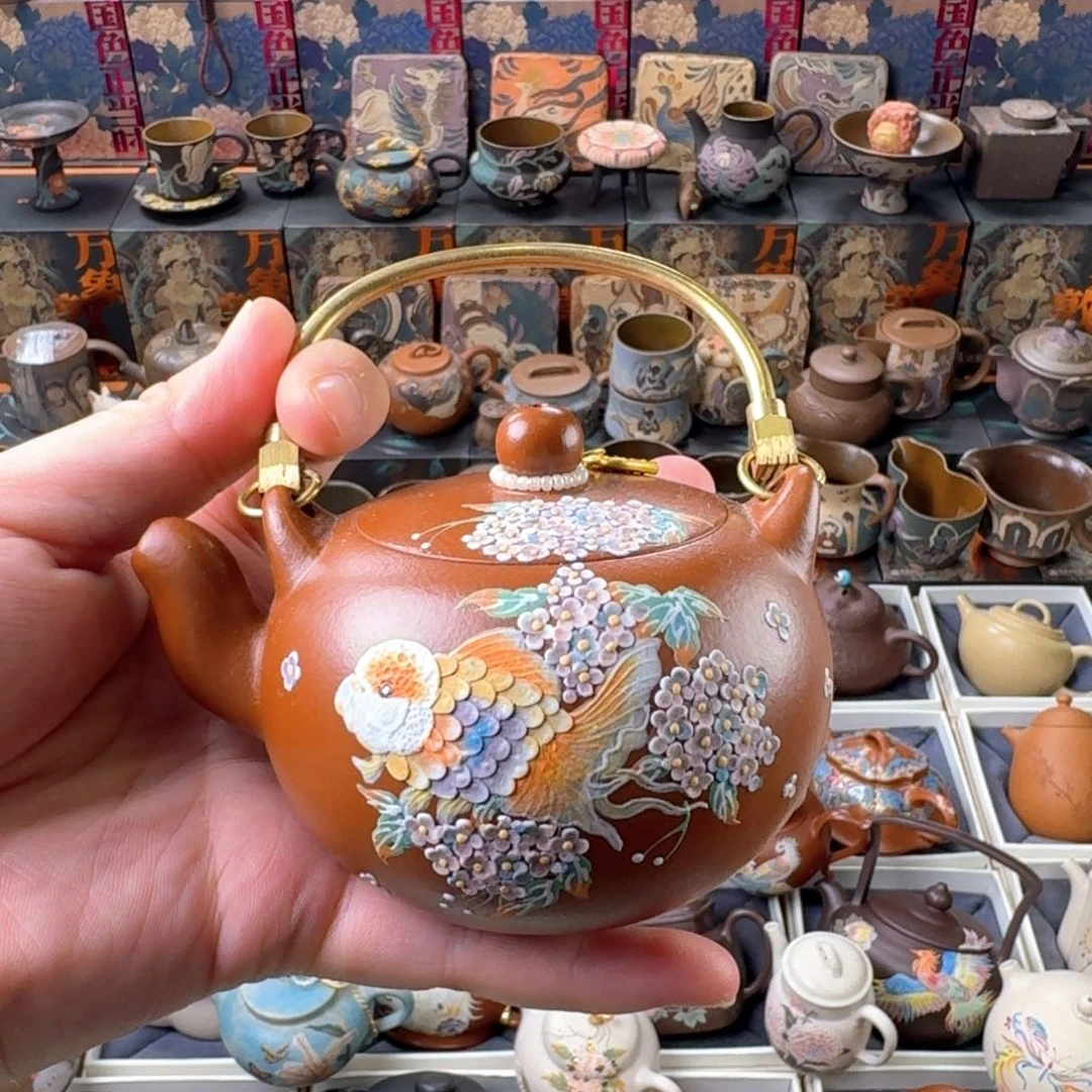 茶壶紫砂到手396原矿精工半手