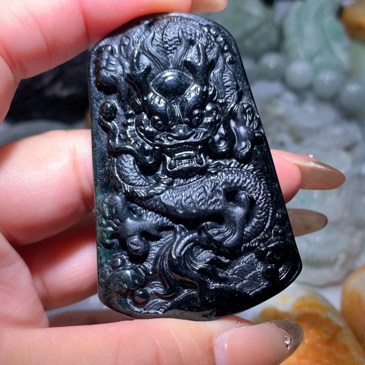 翡翠未镶嵌颈饰保真天然A货翡翠